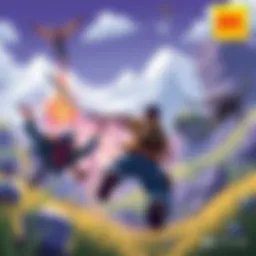 A vibrant scene from an action-packed PS4 game showcasing stunning graphics