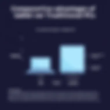 A comparison graph highlighting the advantages of tablets over traditional PCs