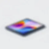 A sleek tablet showcasing its modern design and functionality