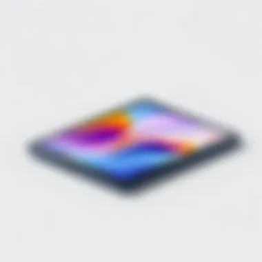 A sleek tablet showcasing its modern design and functionality