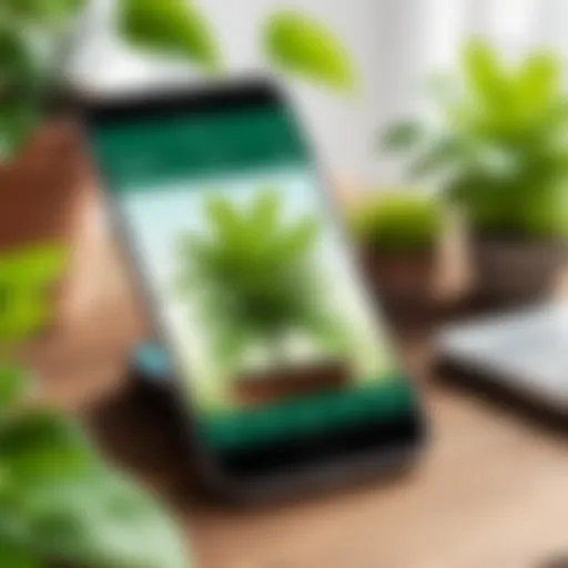 A smartphone displaying a plant checking app interface.