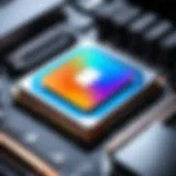 Close-up of thermal paste application on a CPU