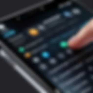 Adjusting Settings on iPhone for Touch Screen Issues Visual guide showing settings adjustments on an iPhone