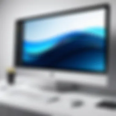 Empty Desktop Interface Desktop with missing icons and a blank background
