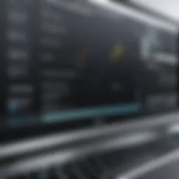 Audio settings on a computer display