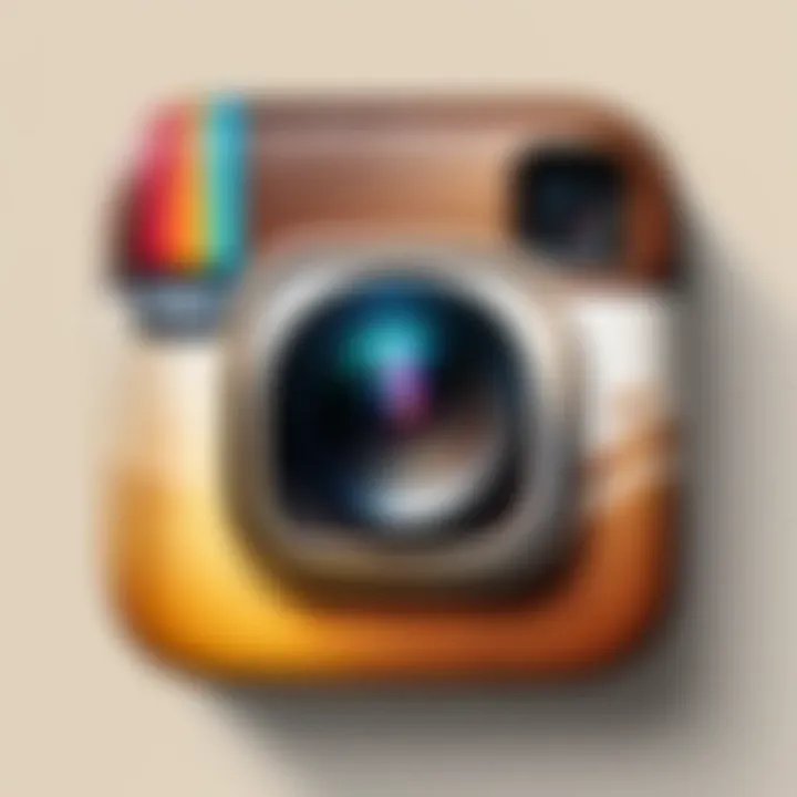 A visually appealing representation of personal branding elements with Instagram logo