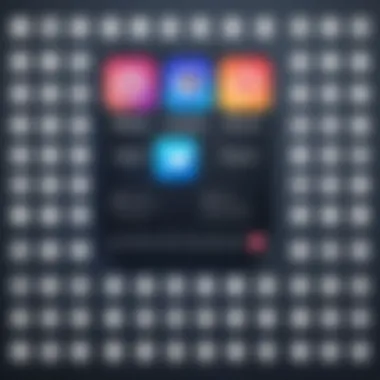 Comparison graphic of personal and business Instagram accounts