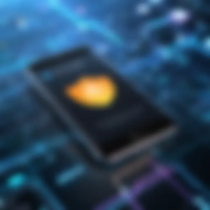 Diagram illustrating the security features of mobile checker apps
