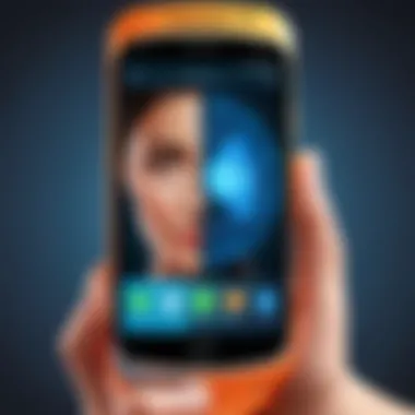 Privacy Concerns with Burner Phones Illustration depicting privacy concerns associated with burner phones
