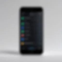 iPhone displaying private calling settings