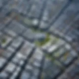 High-resolution view of urban development captured by satellite