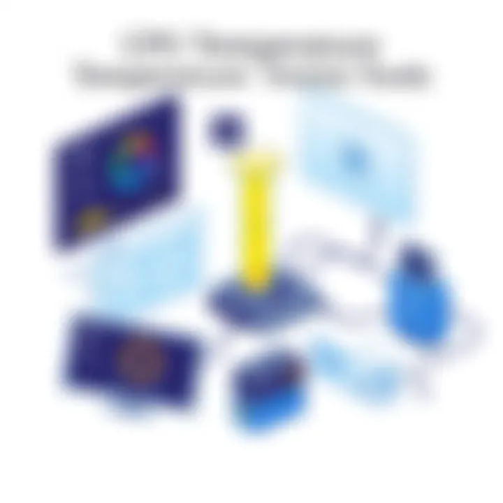 Graphical representation of CPU temperature monitoring tools