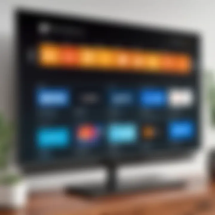 Analytics dashboard showcasing user engagement metrics on Fire TV.