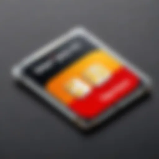 Close-up view of Verizon's Nano SIM card