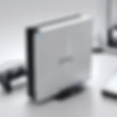 External Hard Drive Setup with PS5 External hard drive connected to PlayStation Five