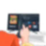 User navigating the Firestick remote app interface