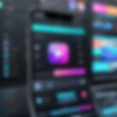Diverse Mobile Video Editing Applications Screenshots of various video editing apps available on mobile devices