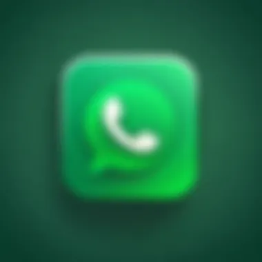 Icon representing WhatsApp download from App Store