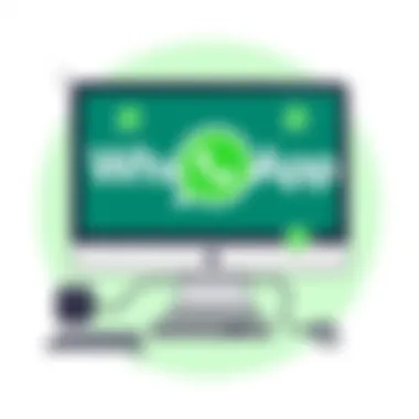 Installation process of WhatsApp on a computer