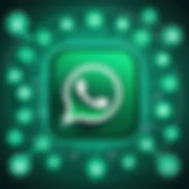 Graphic highlighting security features of WhatsApp