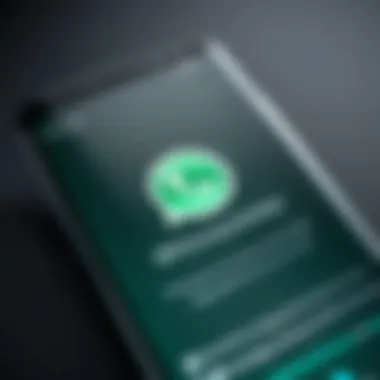 Installation screen of WhatsApp on an Android device