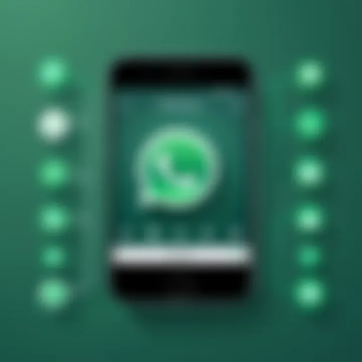 Icon representing WhatsApp's key features