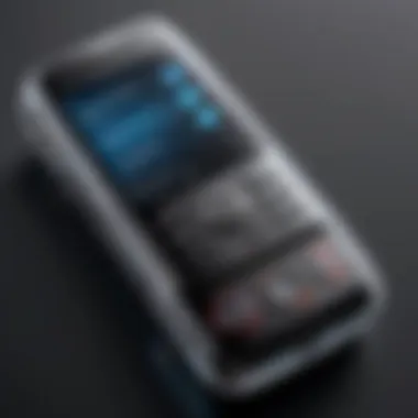 A close-up of features highlighting the technology in new flip phones