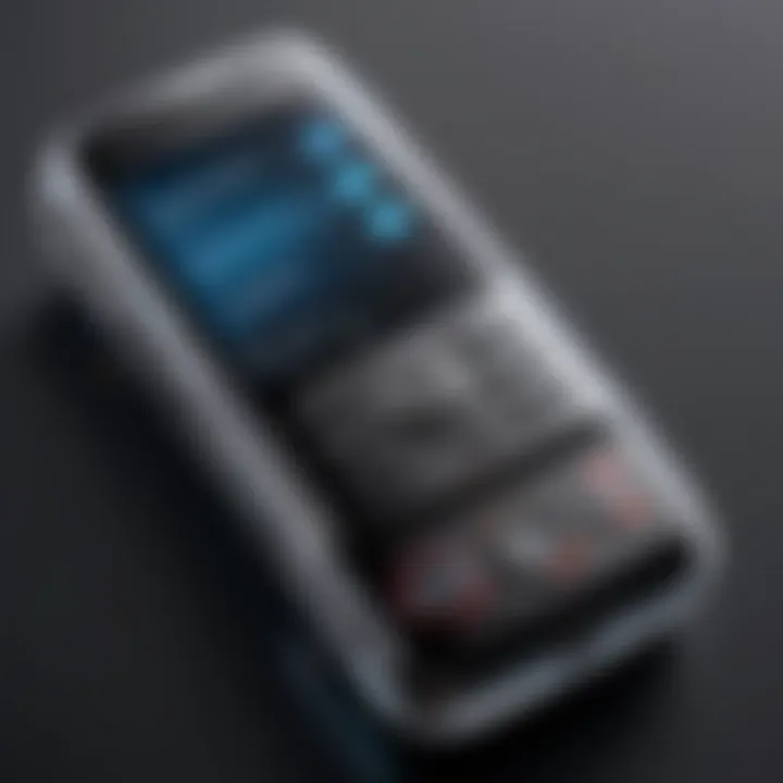 A close-up of features highlighting the technology in new flip phones